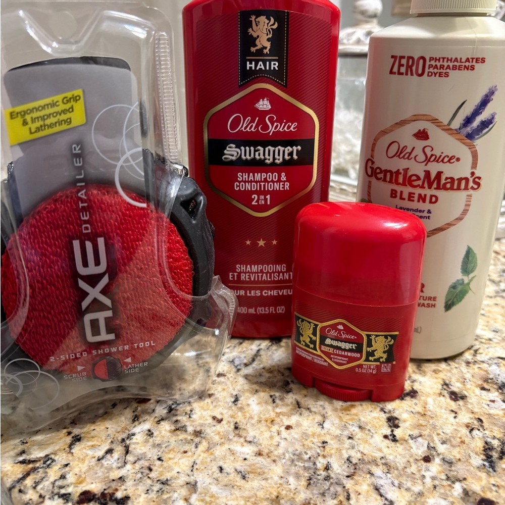 Old Spice and Axe Grooming Set